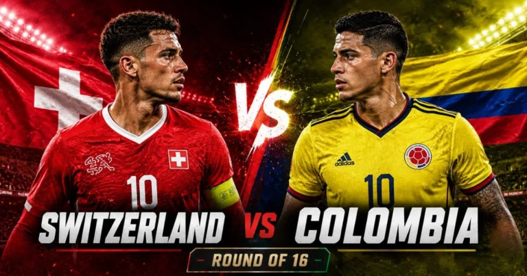 Switzerland vs Colombia logo